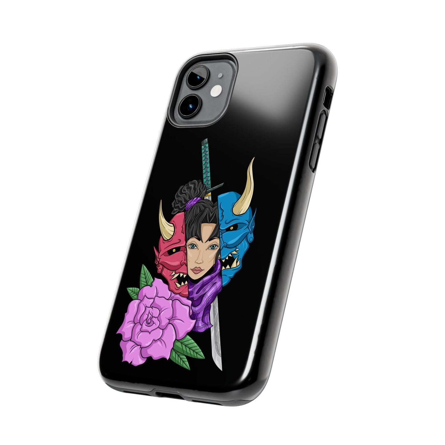 Girl Behind The Mask Tough Phone Case