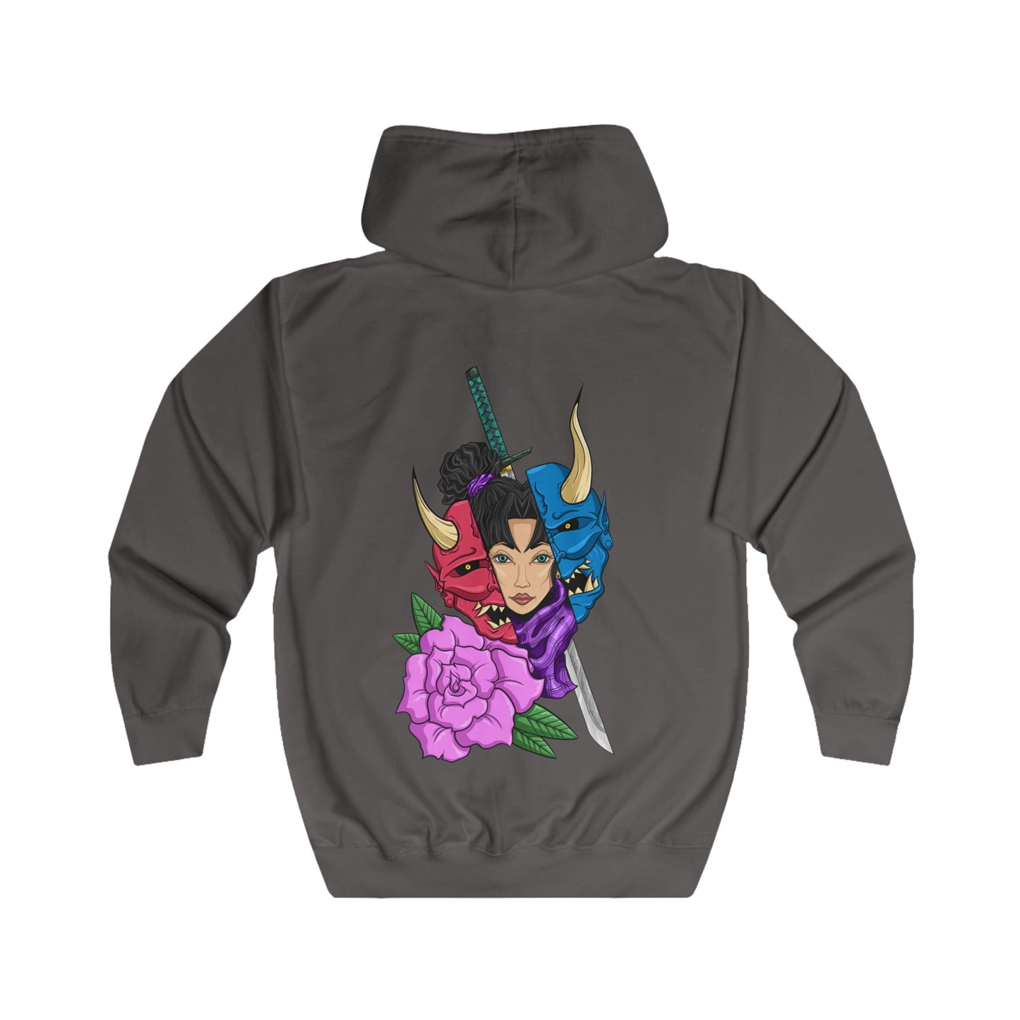 Girl Behind The Mask Zip Up Hoodie