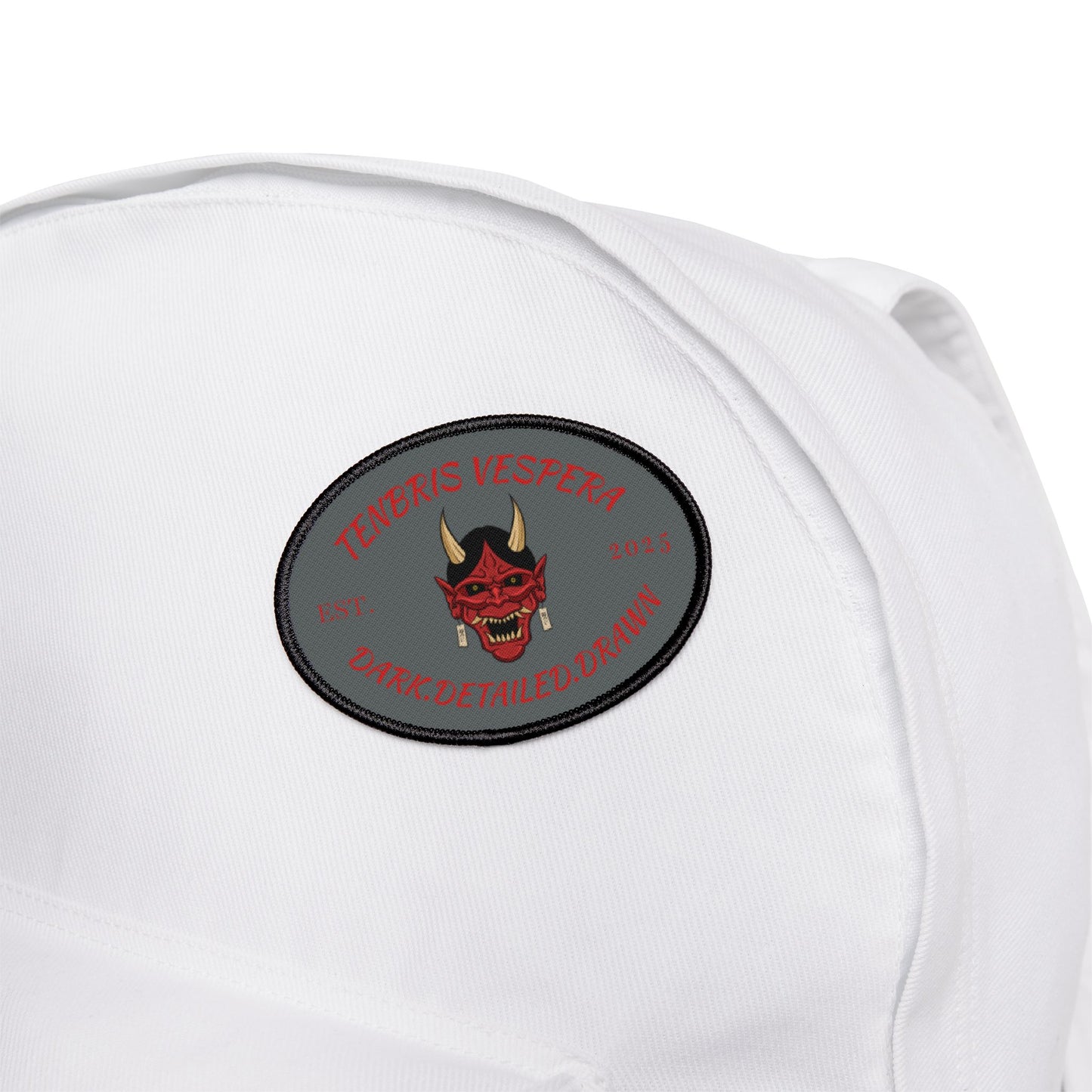 Red Oni Iron On Patch