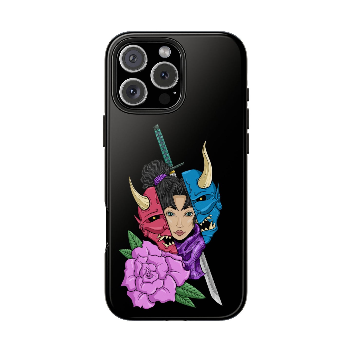 Girl Behind The Mask Tough Phone Case