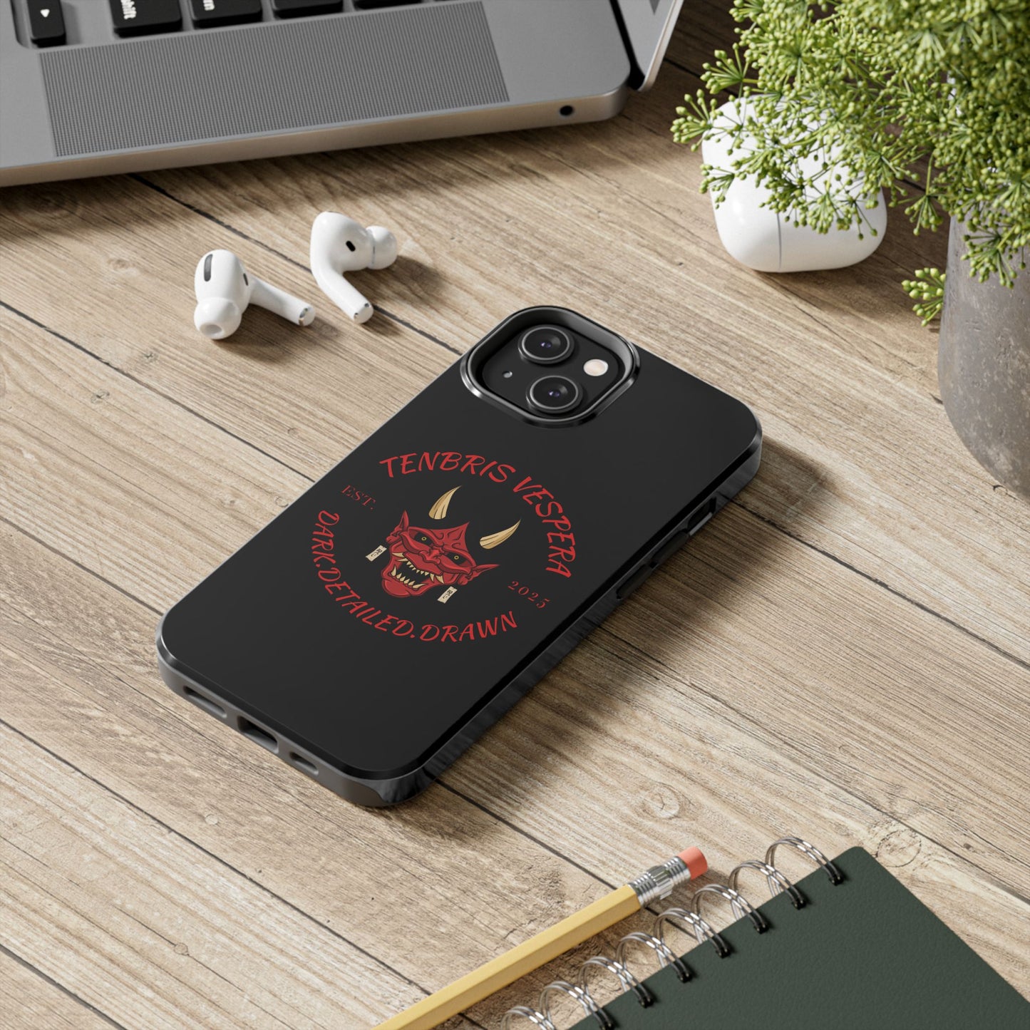 Red Oni Tough Phone Case