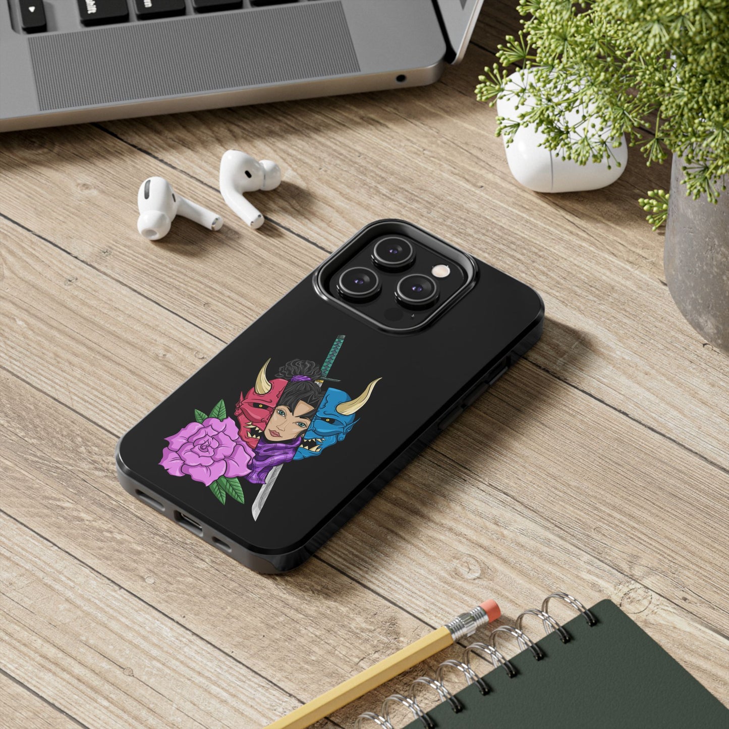 Girl Behind The Mask Tough Phone Case