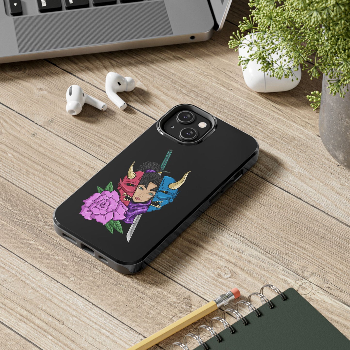 Girl Behind The Mask Tough Phone Case