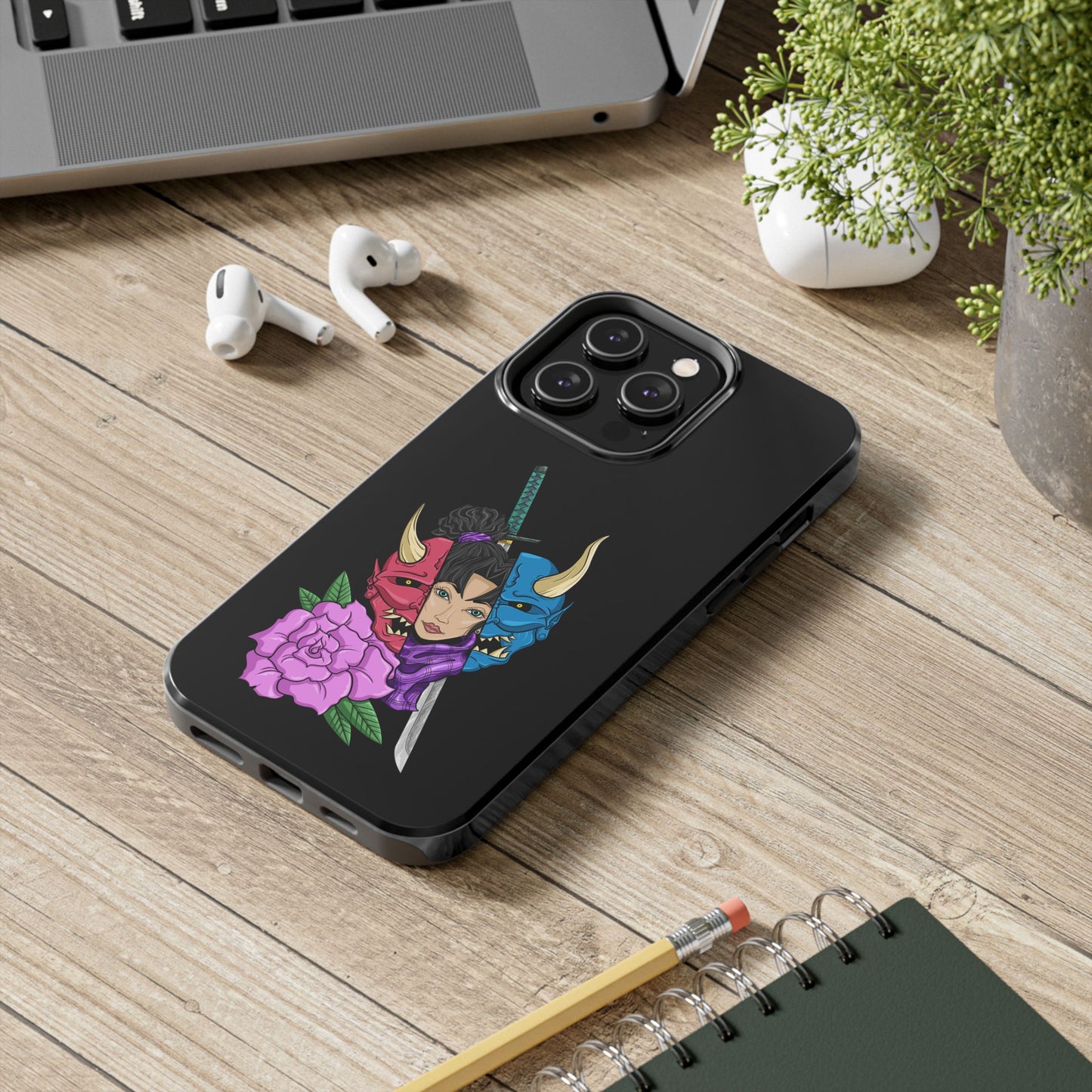 Girl Behind The Mask Tough Phone Case