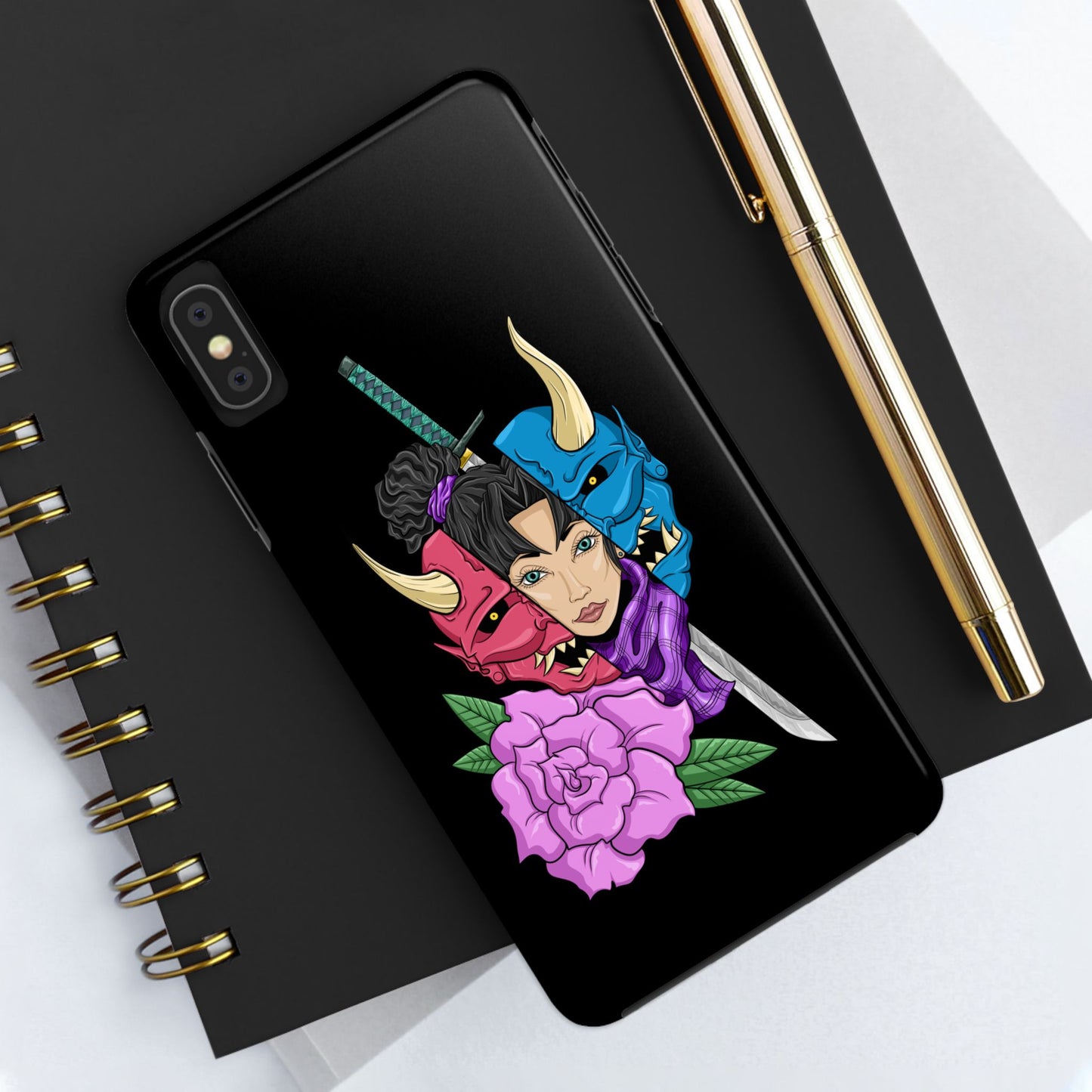 Girl Behind The Mask Tough Phone Case
