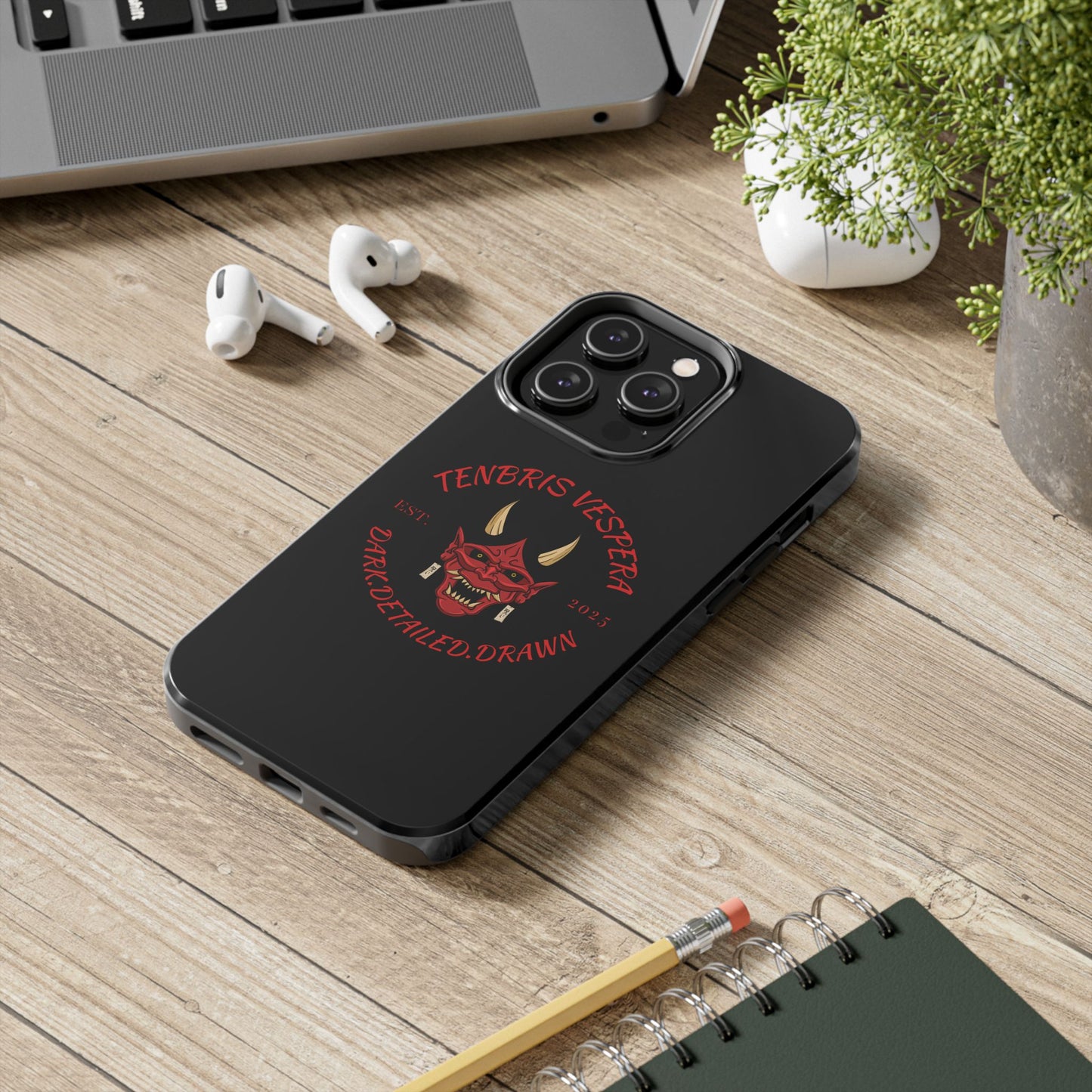 Red Oni Tough Phone Case