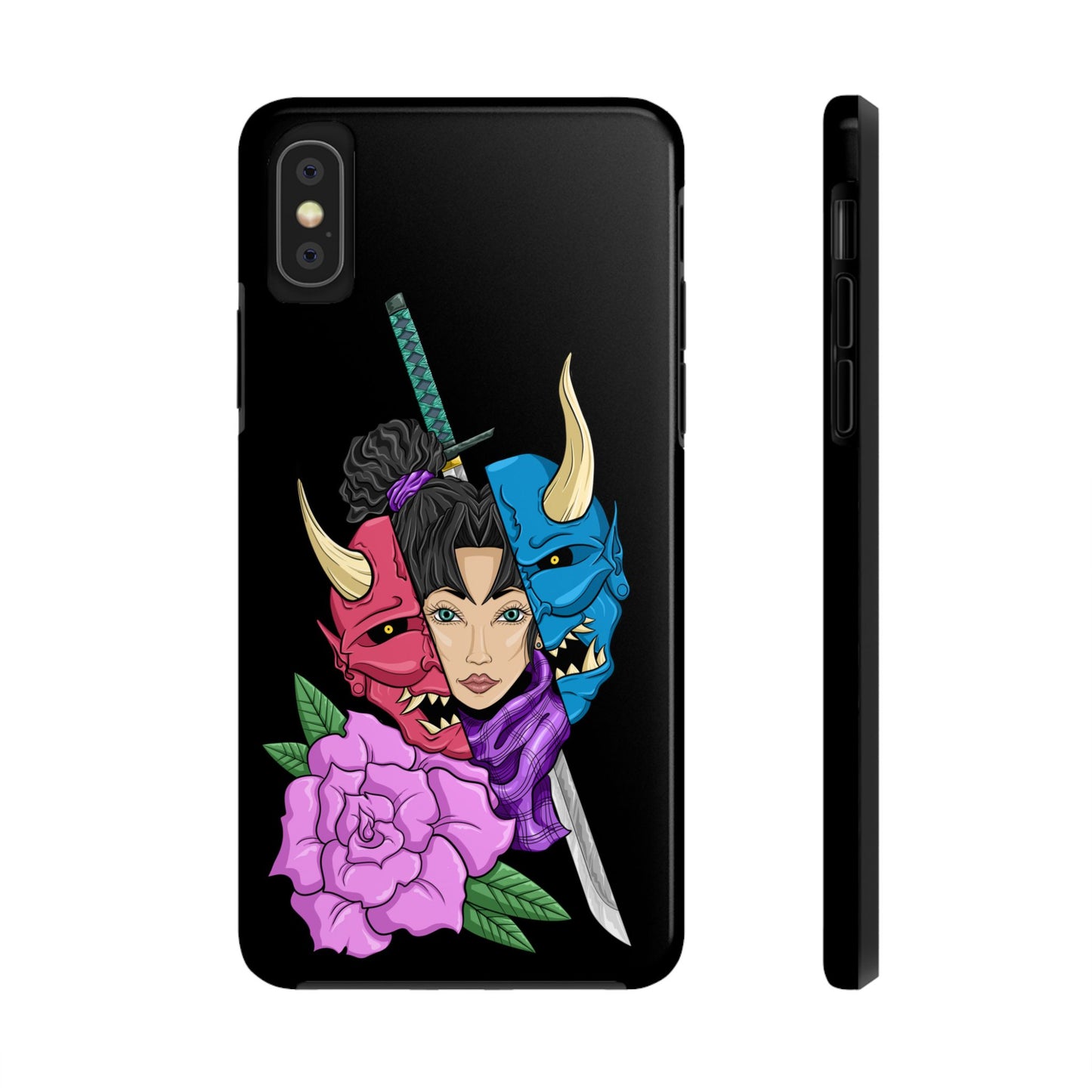 Girl Behind The Mask Tough Phone Case