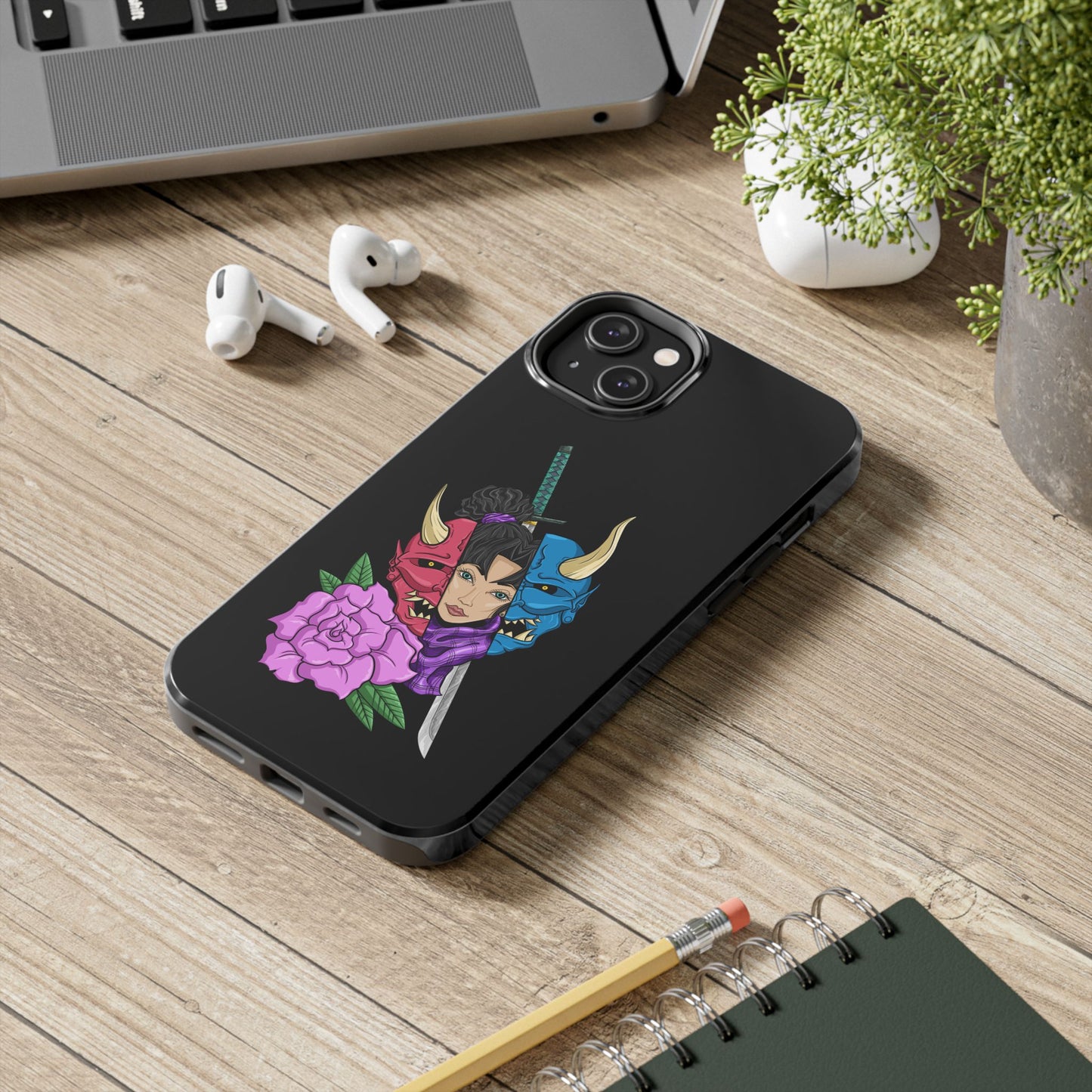 Girl Behind The Mask Tough Phone Case