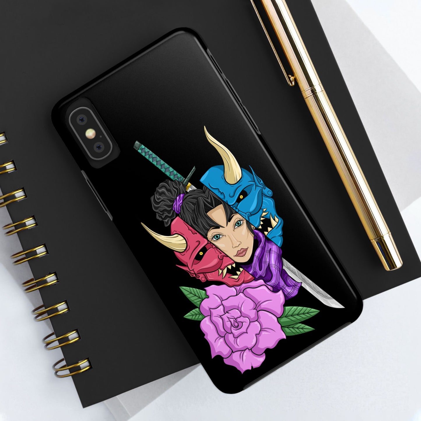 Girl Behind The Mask Tough Phone Case