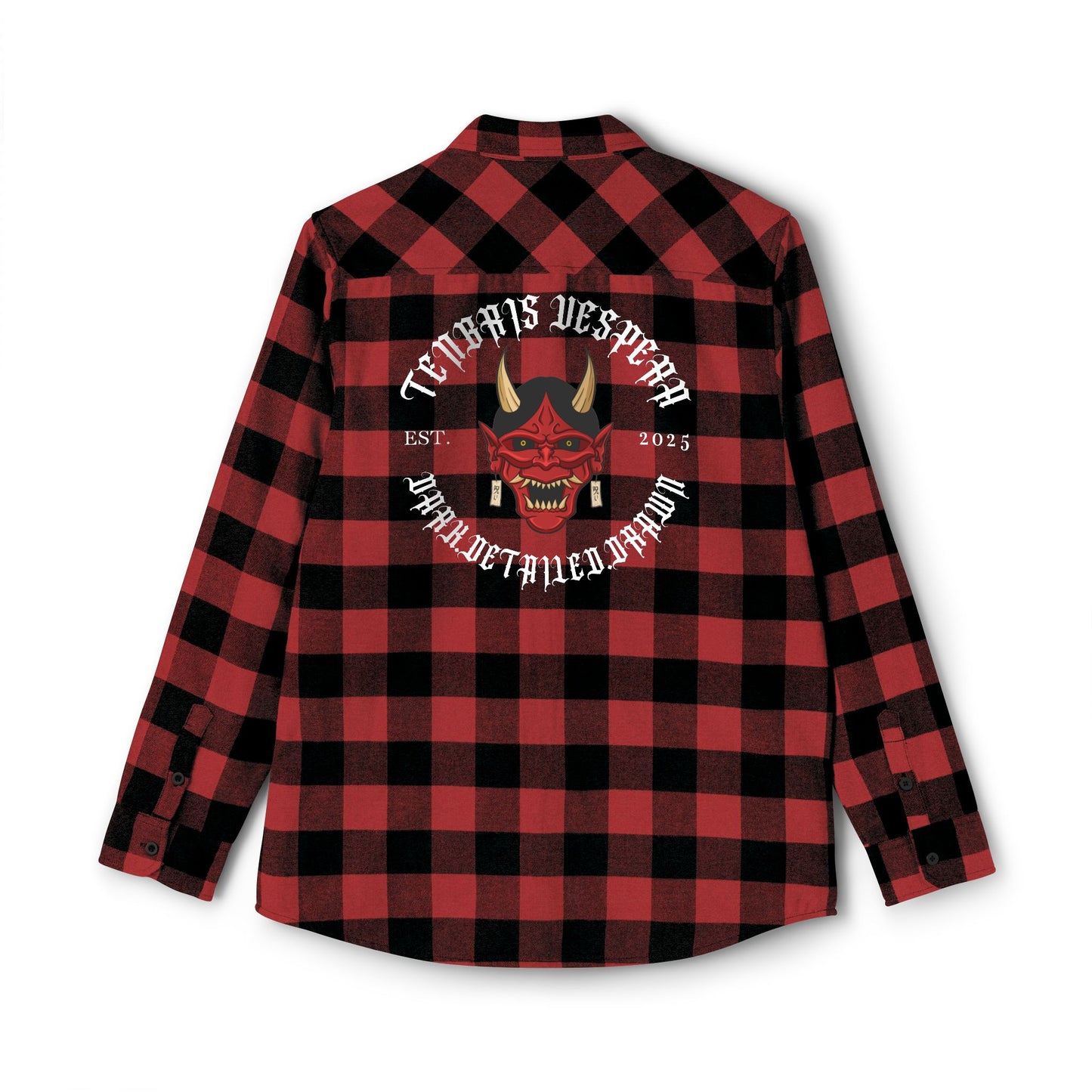 Red Oni Unisex Flannel Shirt