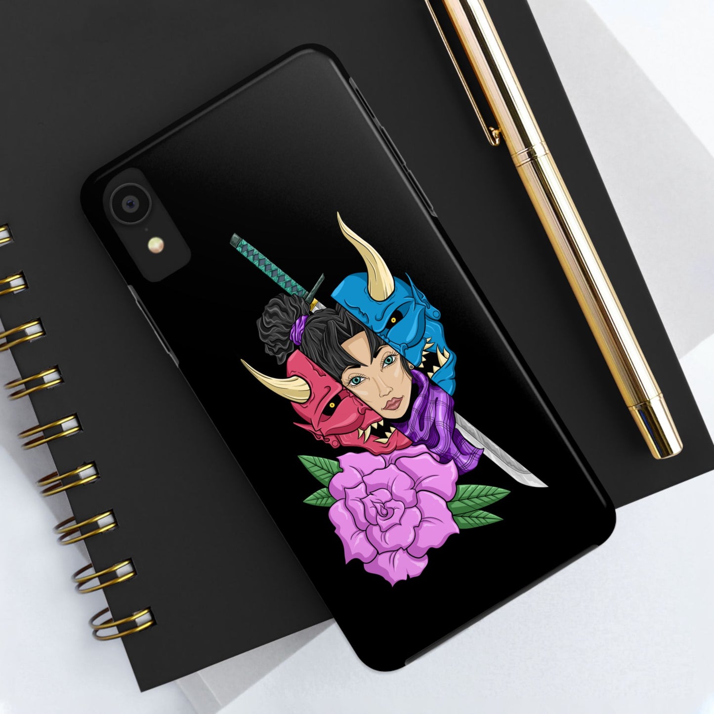Girl Behind The Mask Tough Phone Case