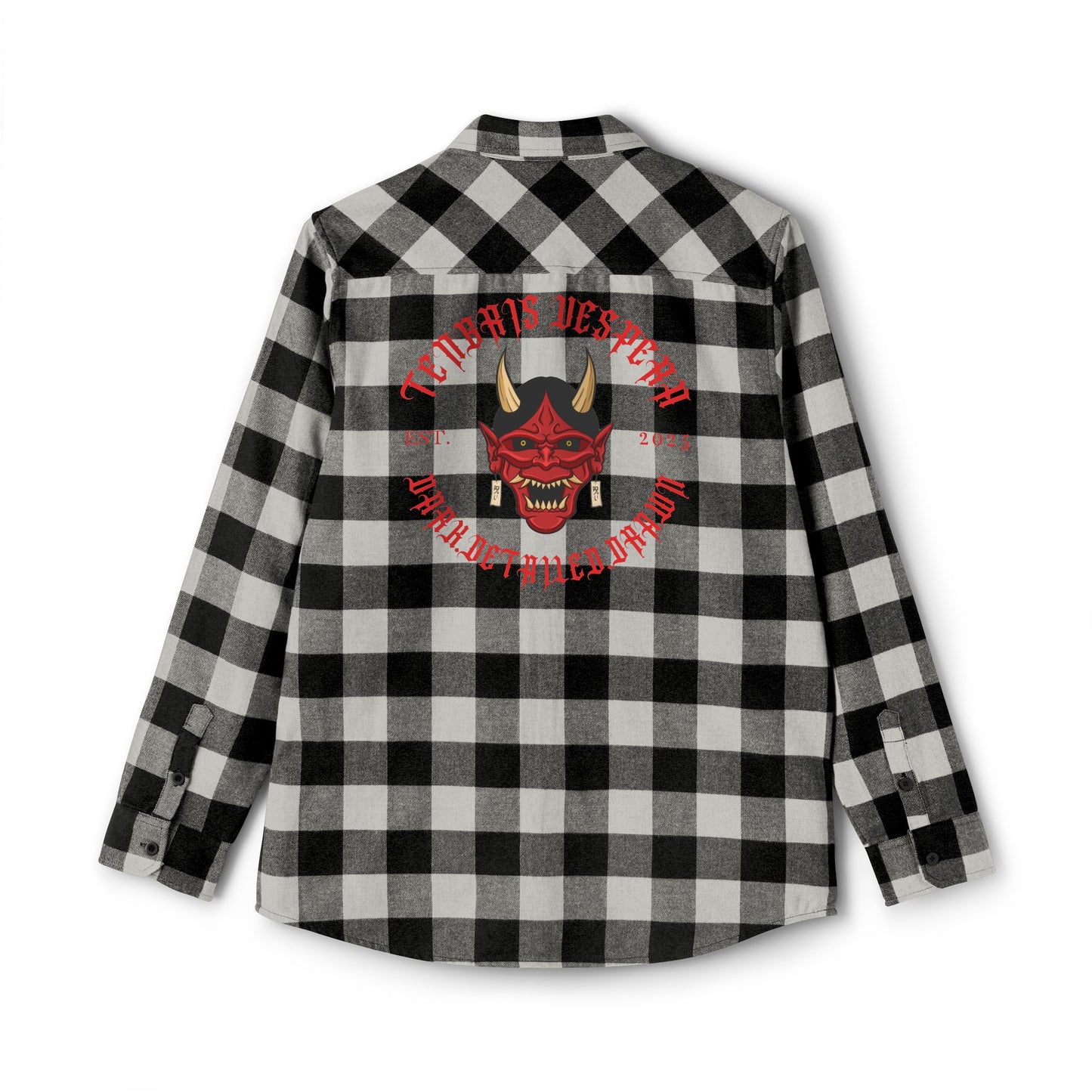 Red Oni Unisex Flannel Shirt