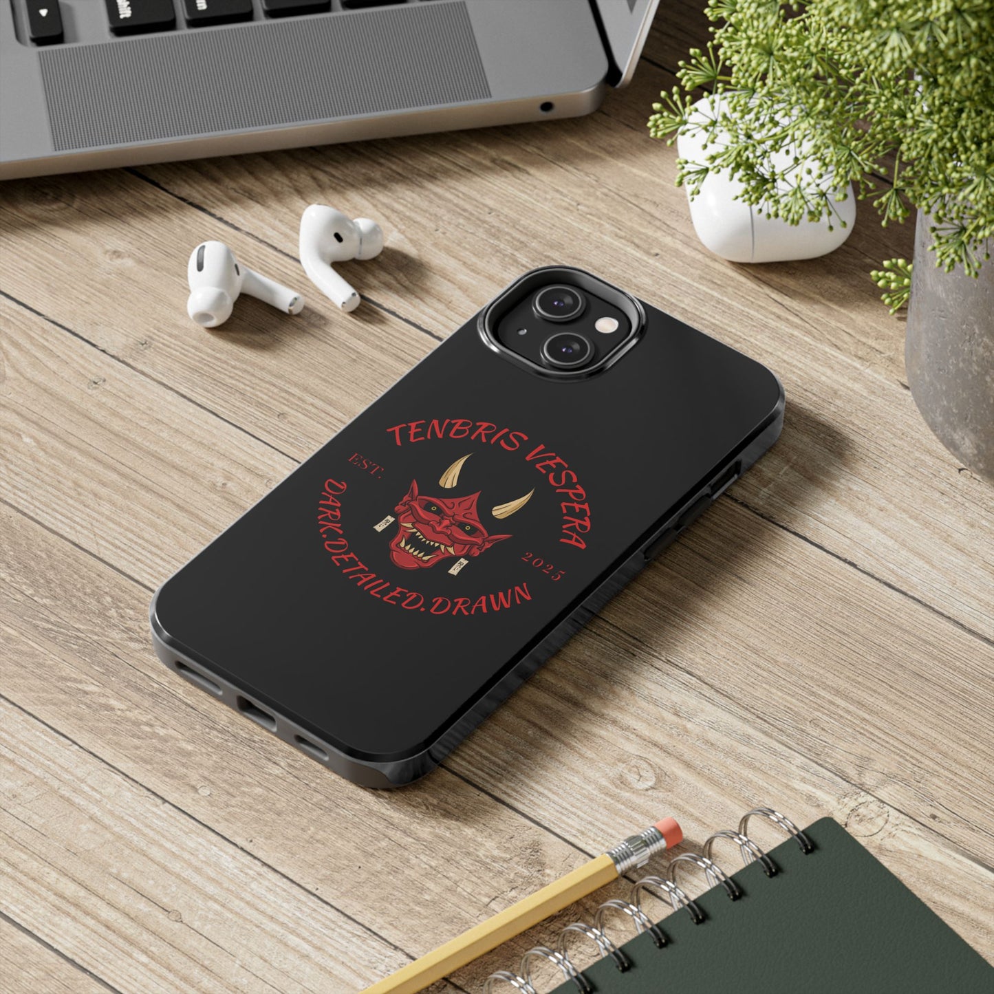 Red Oni Tough Phone Case