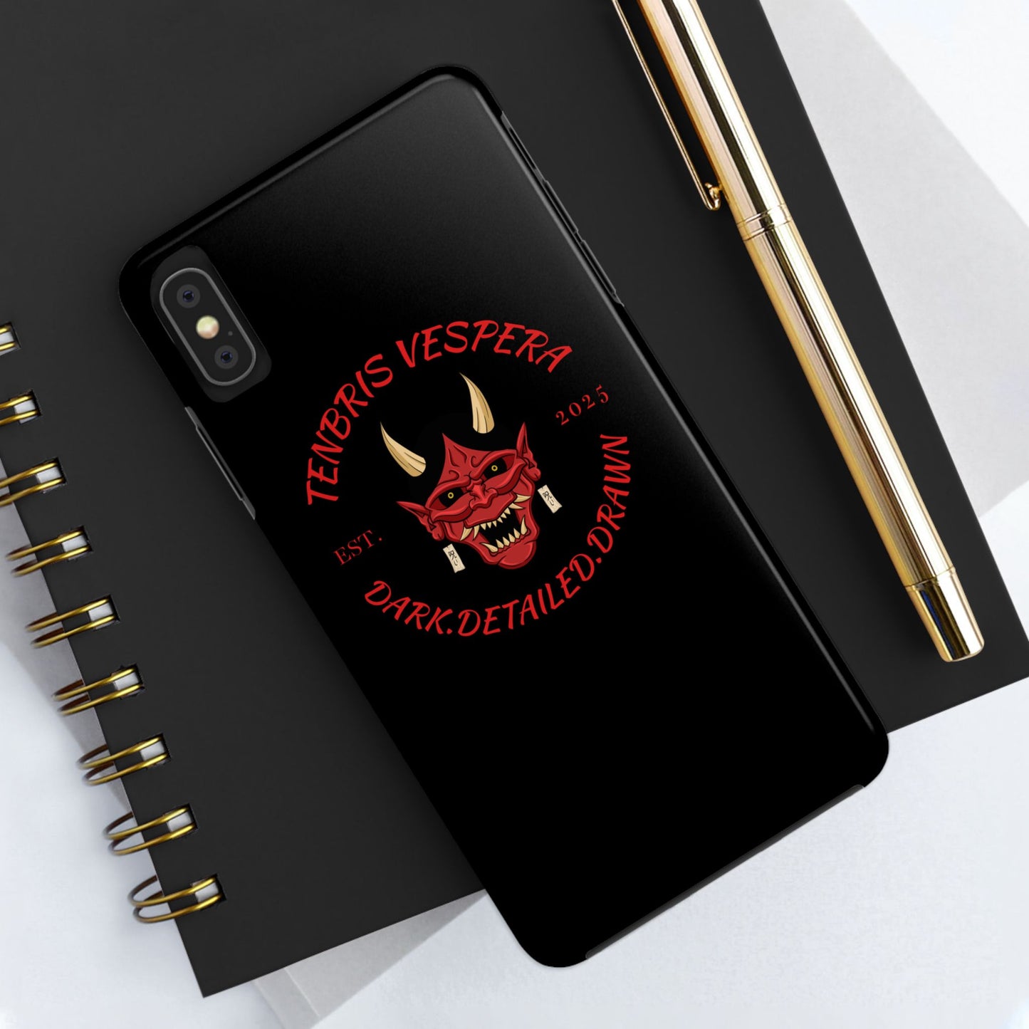 Red Oni Tough Phone Case