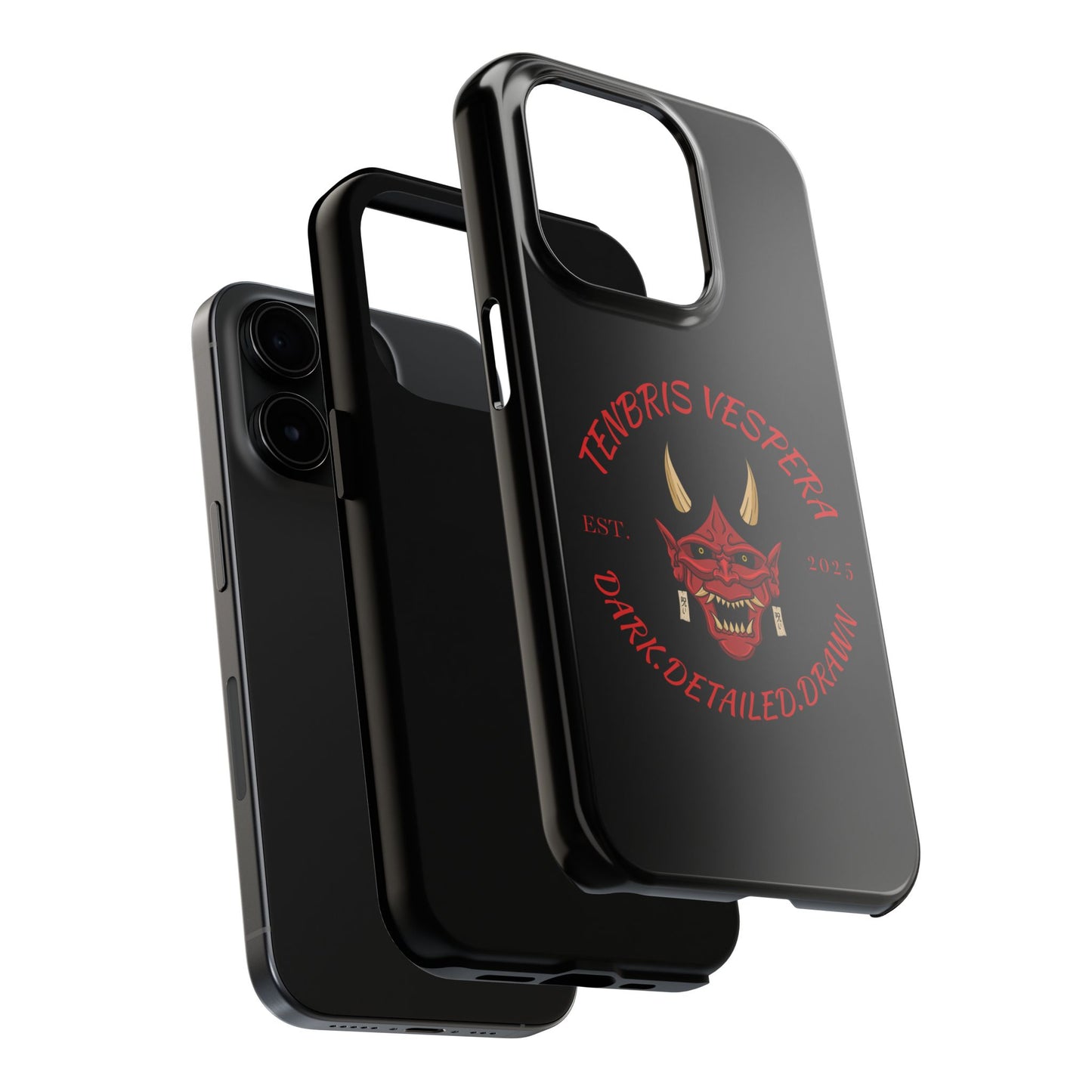 Red Oni Tough Phone Case