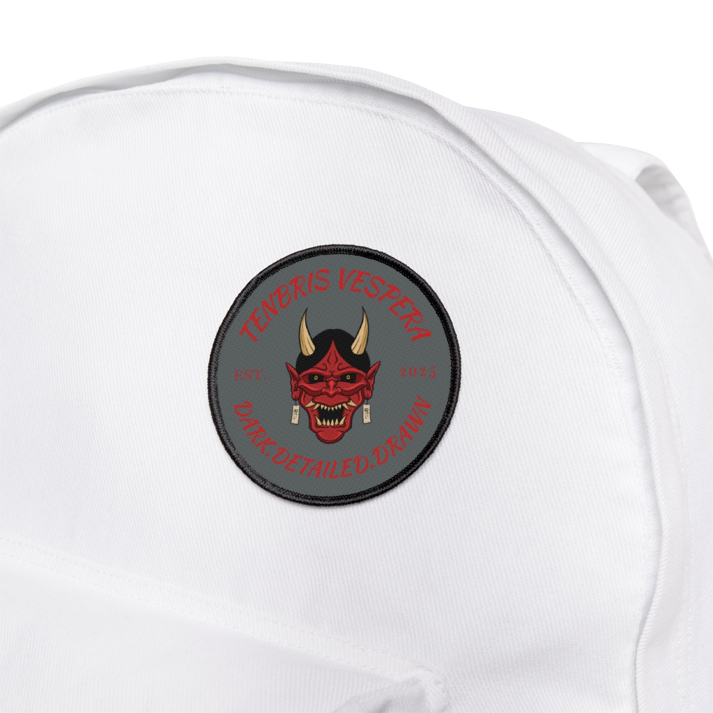 Red Oni Iron On Patch