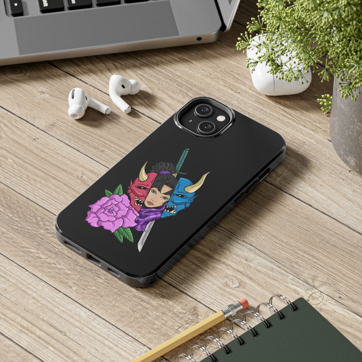 Girl Behind The Mask Tough Phone Case