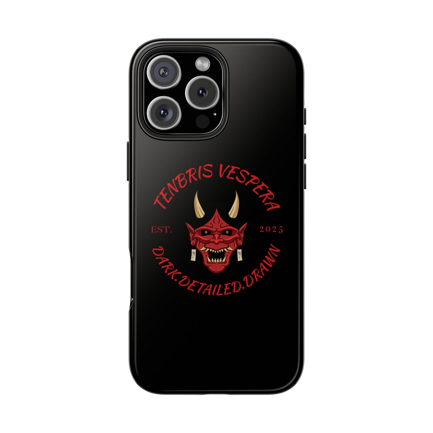 Red Oni Tough Phone Case iPhone 16 Pro Max