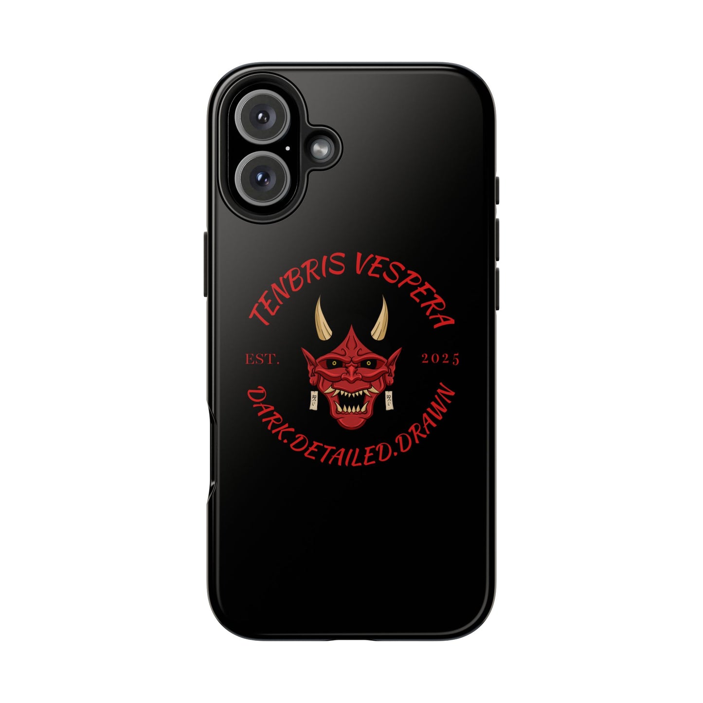 Red Oni Tough Phone Case iPhone 16 Plus