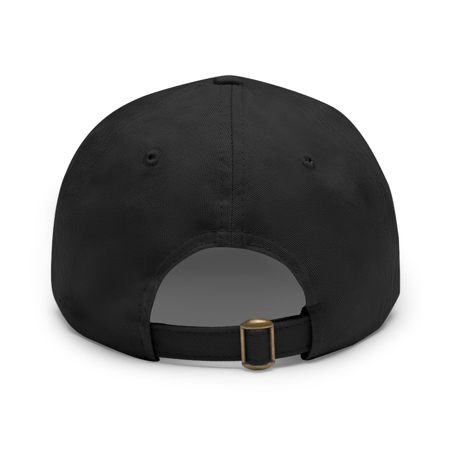 Red Oni Leather Patch Dad Hat
