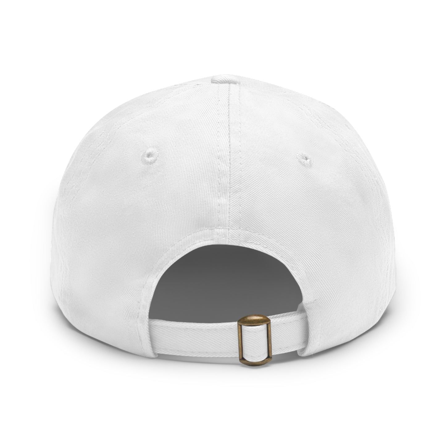 Red Oni Leather Patch Dad Hat