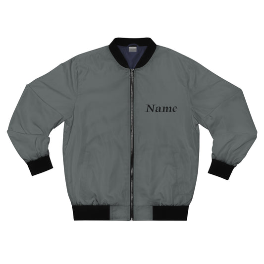 Echoes of Excellence Grey Men’s Bomber Jacket 5XL