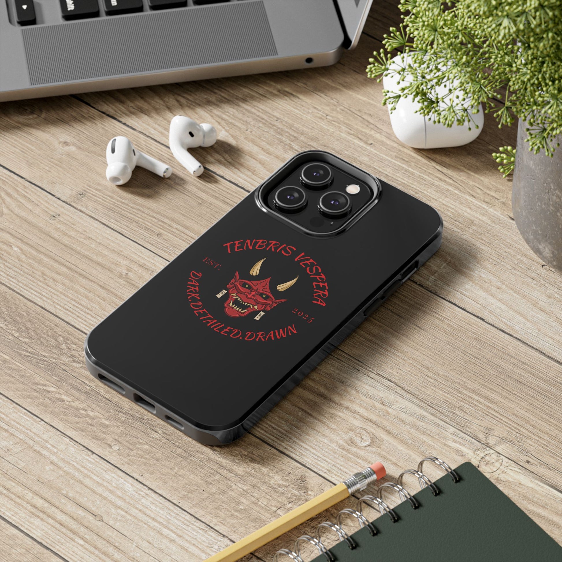 Red Oni Tough Phone Case
