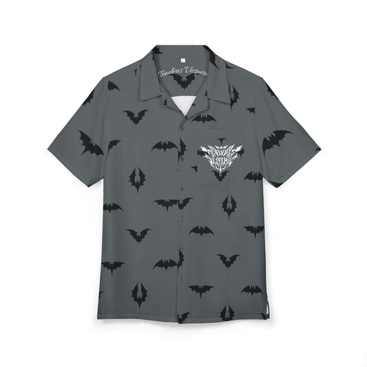 Bats Pattern Unisex Hawaiian Button-Down Shirt
