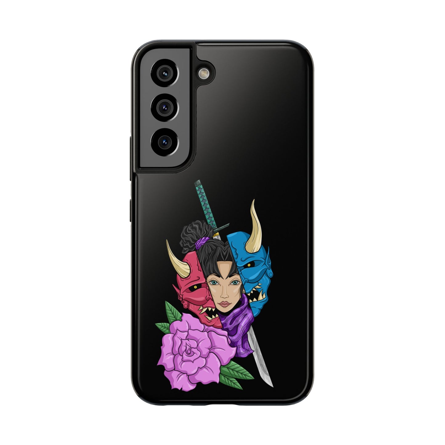 Girl Behind The Mask Tough Phone Case Samsung Galaxy S22