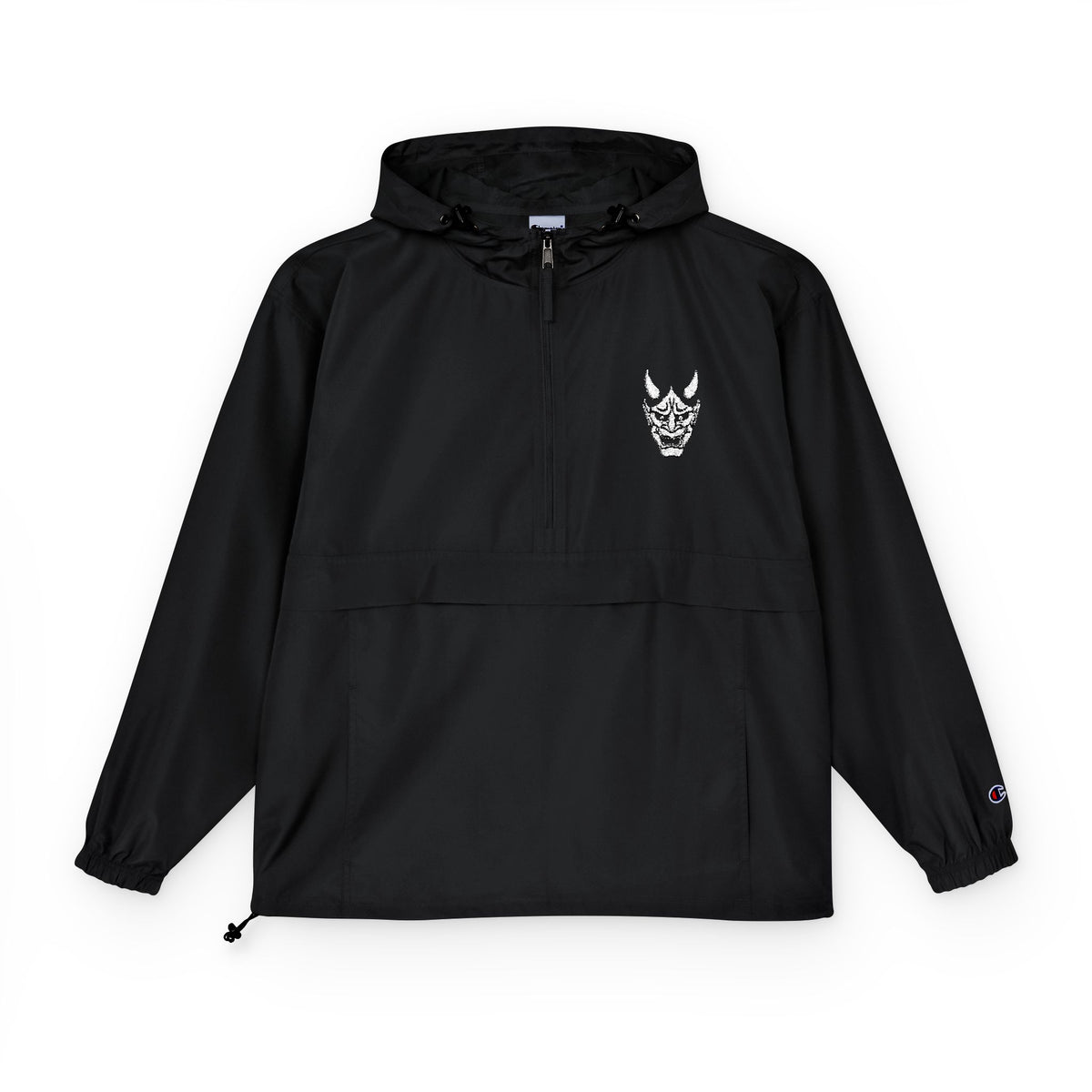 White Mask Anorak Jacket Black