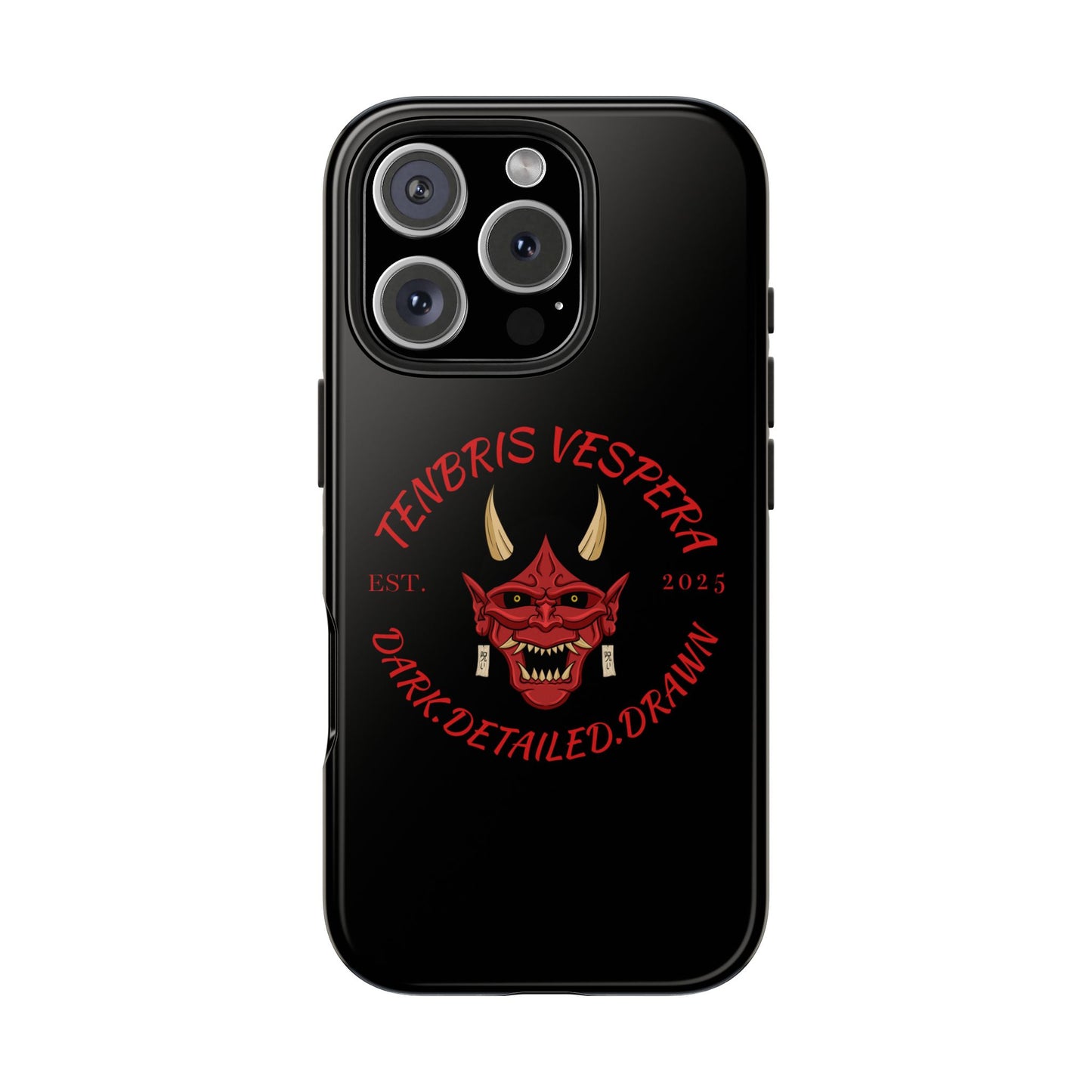 Red Oni Tough Phone Case iPhone 16 Pro