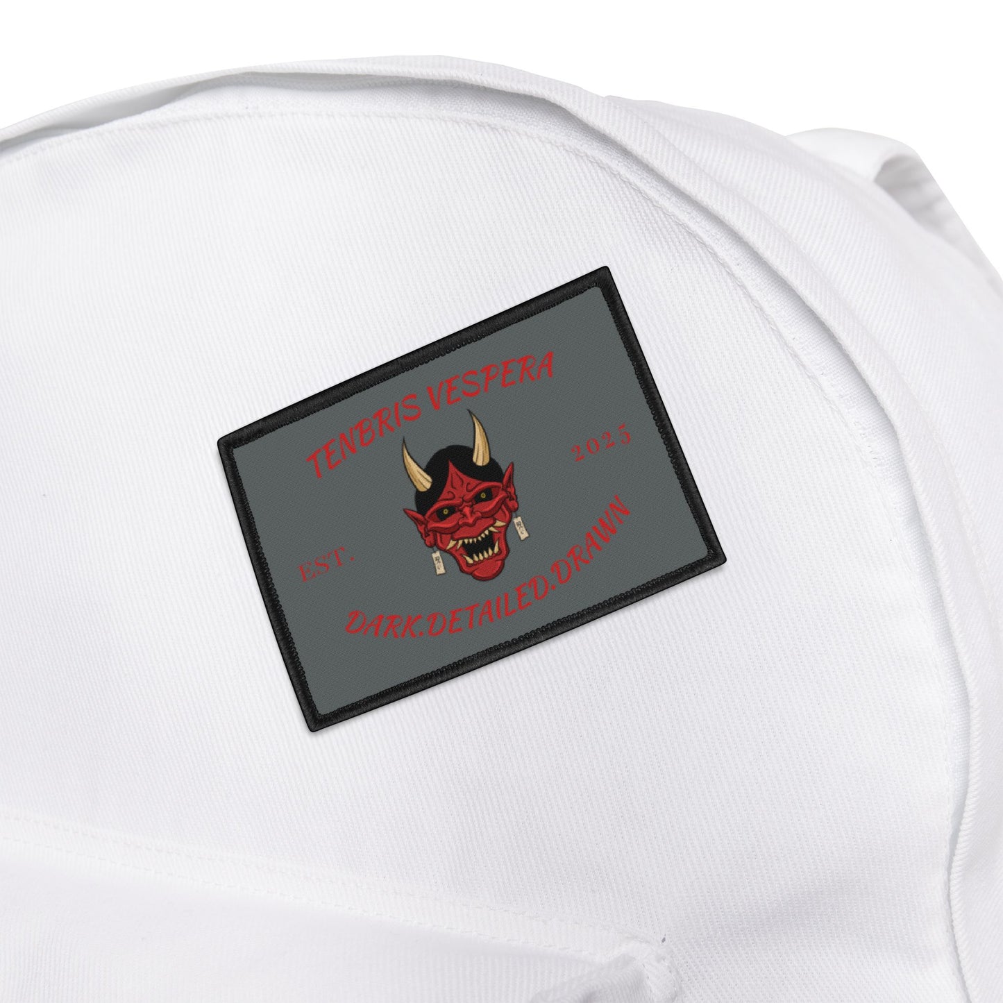 Red Oni Iron On Patch