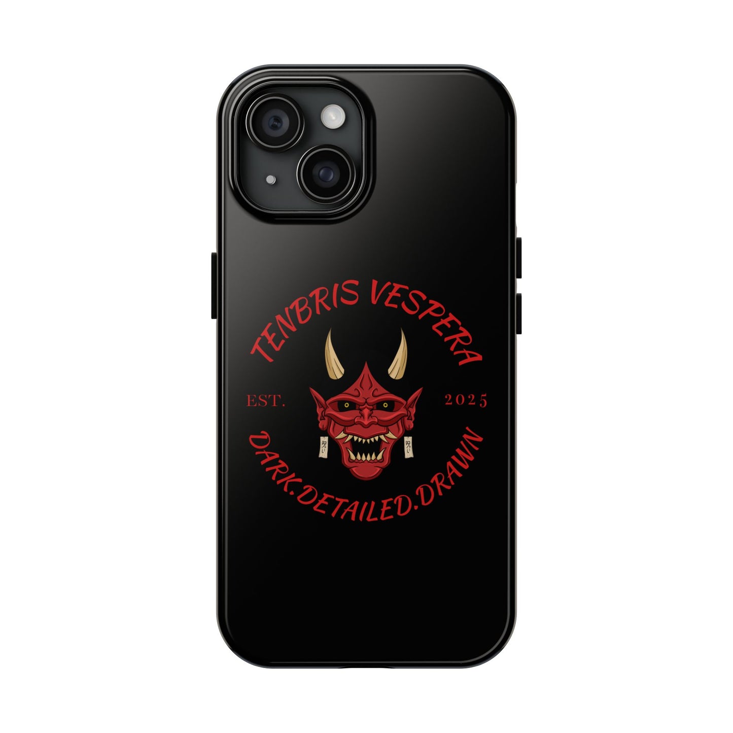 Red Oni Tough Phone Case iPhone 15