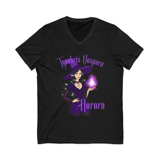 Witch Aurora Unisex V-Neck Shirt