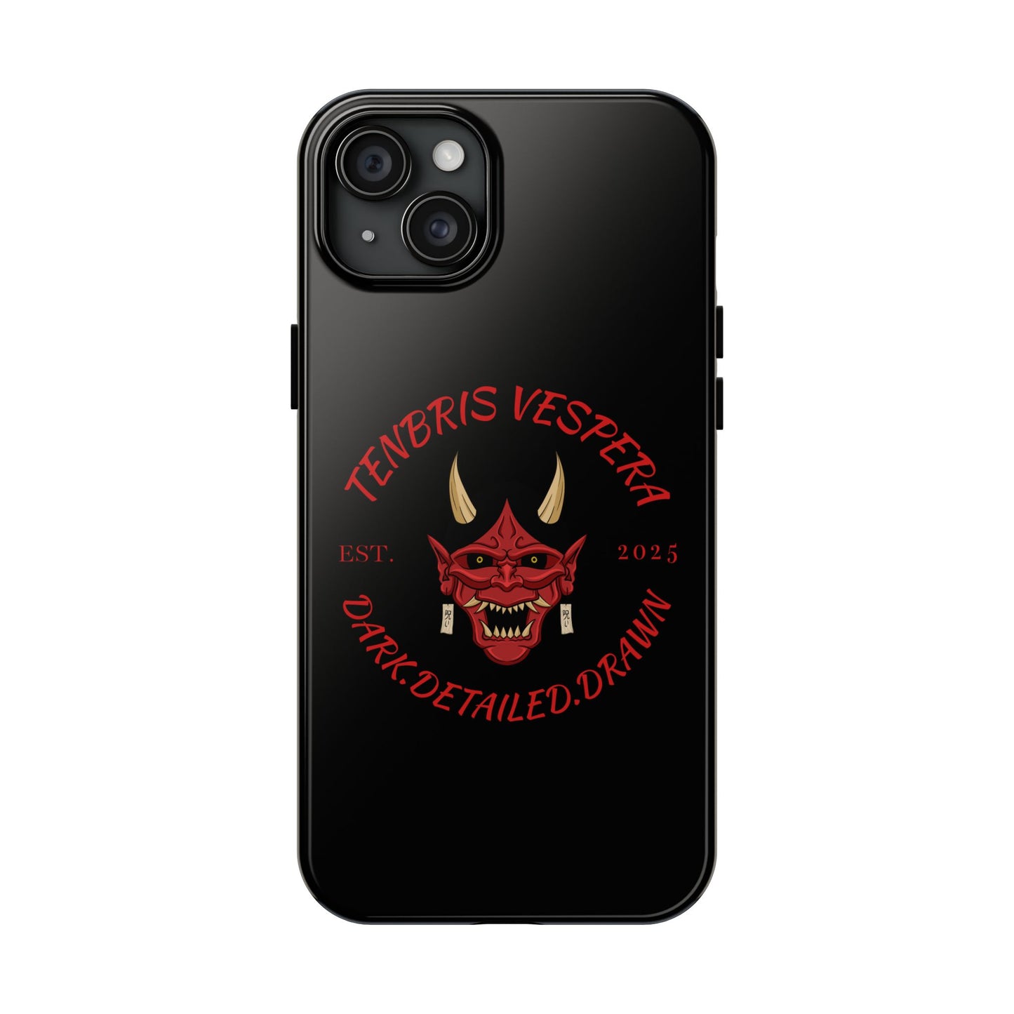 Red Oni Tough Phone Case iPhone 15 Plus