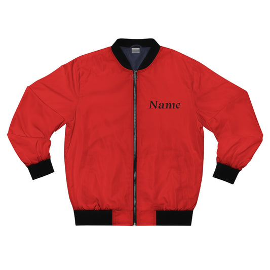 Echoes of Excellence Red Men’s Bomber Jacket 5XL