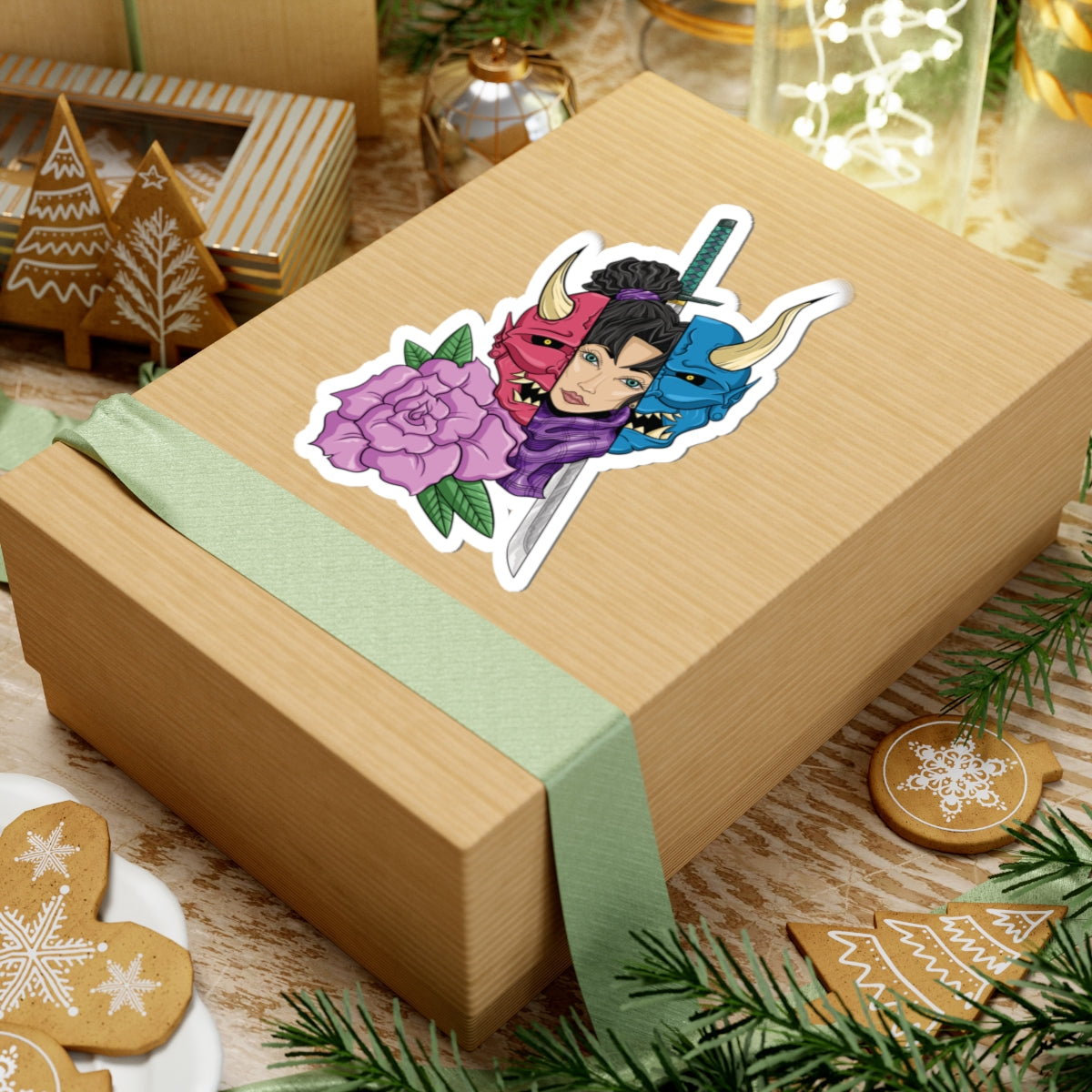 Girl Behind The Mask Sticker