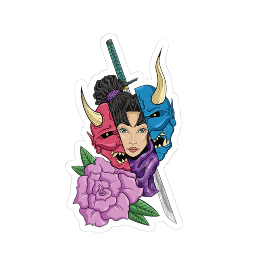 Girl Behind The Mask Sticker