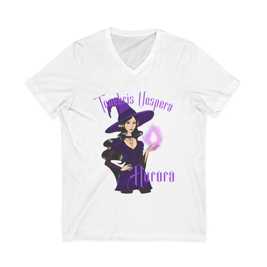 Witch Aurora Unisex V-Neck Shirt
