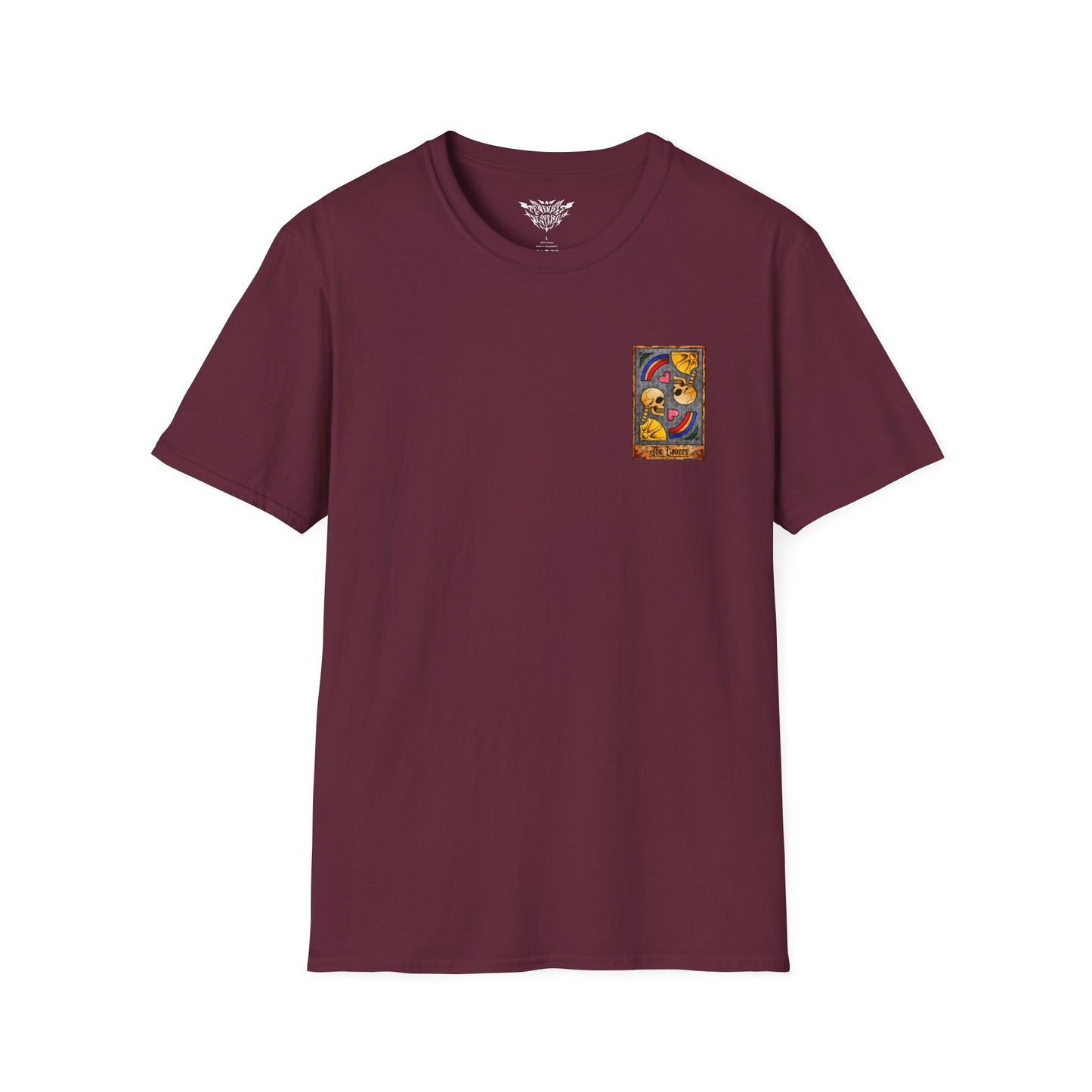 The Lovers Tarot Maroon