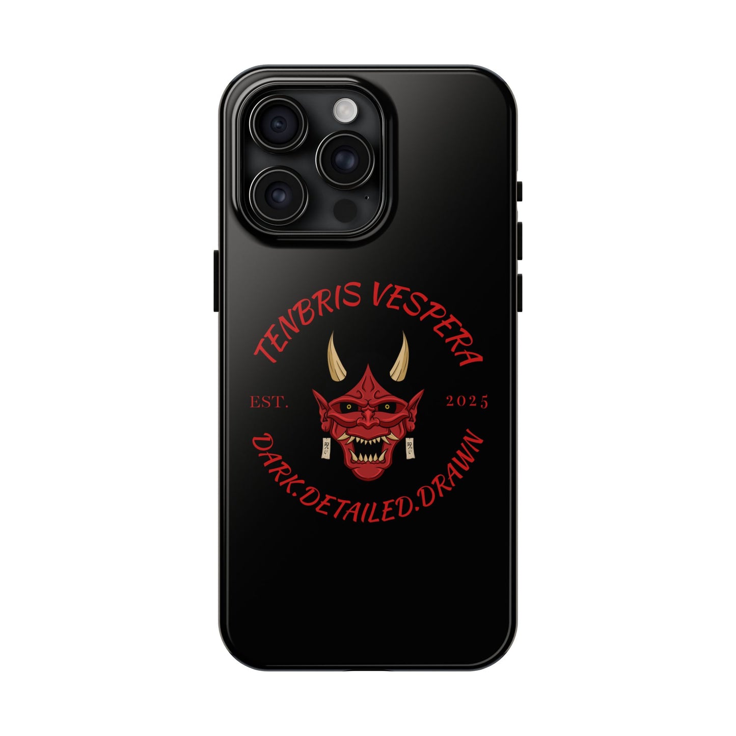 Red Oni Tough Phone Case iPhone 15 Pro Max
