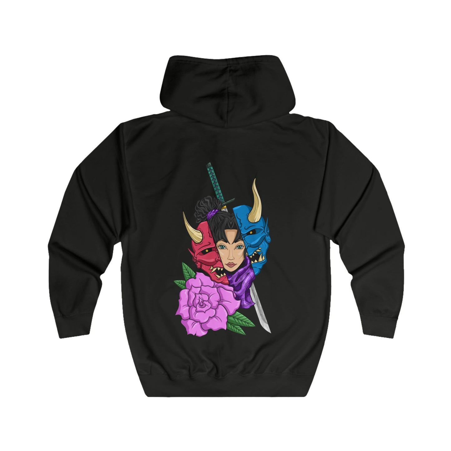 Girl Behind The Mask Zip Up Hoodie