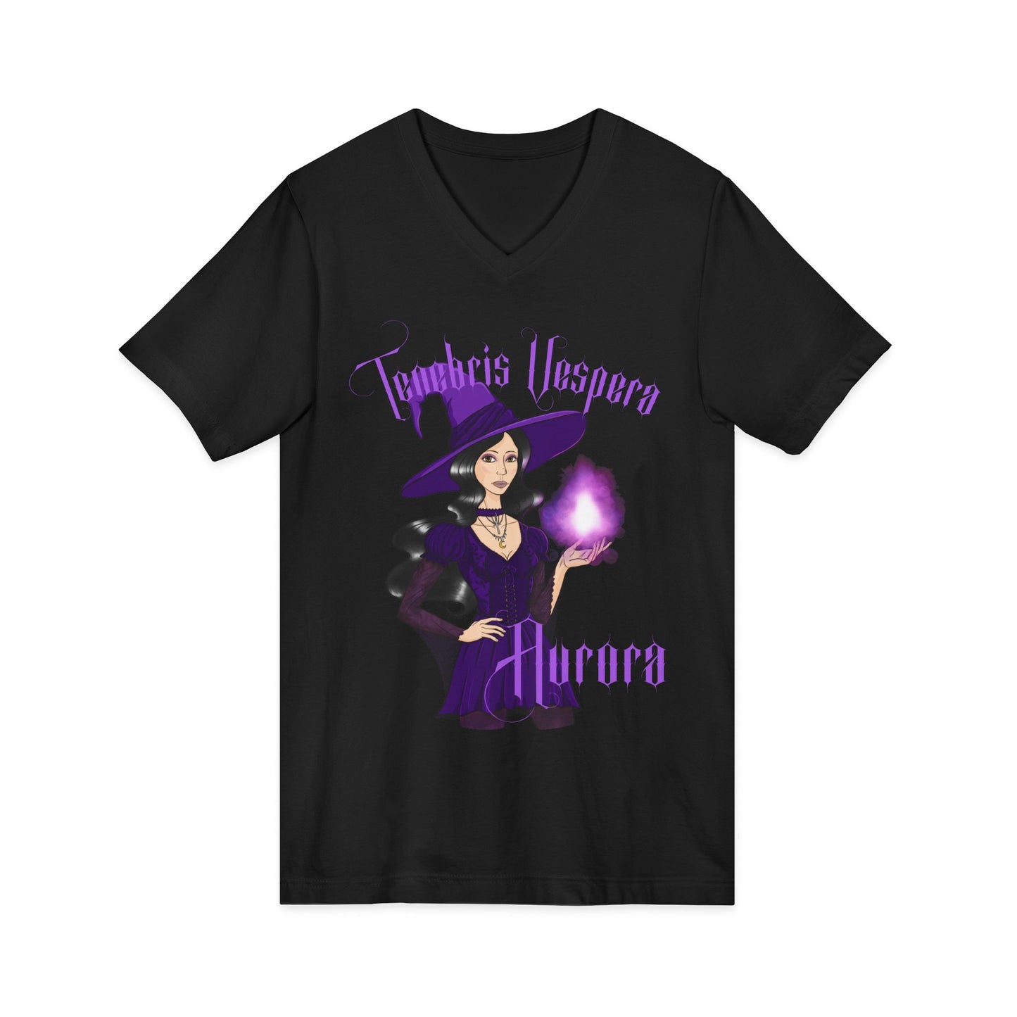 Witch Aurora Unisex V-Neck Shirt