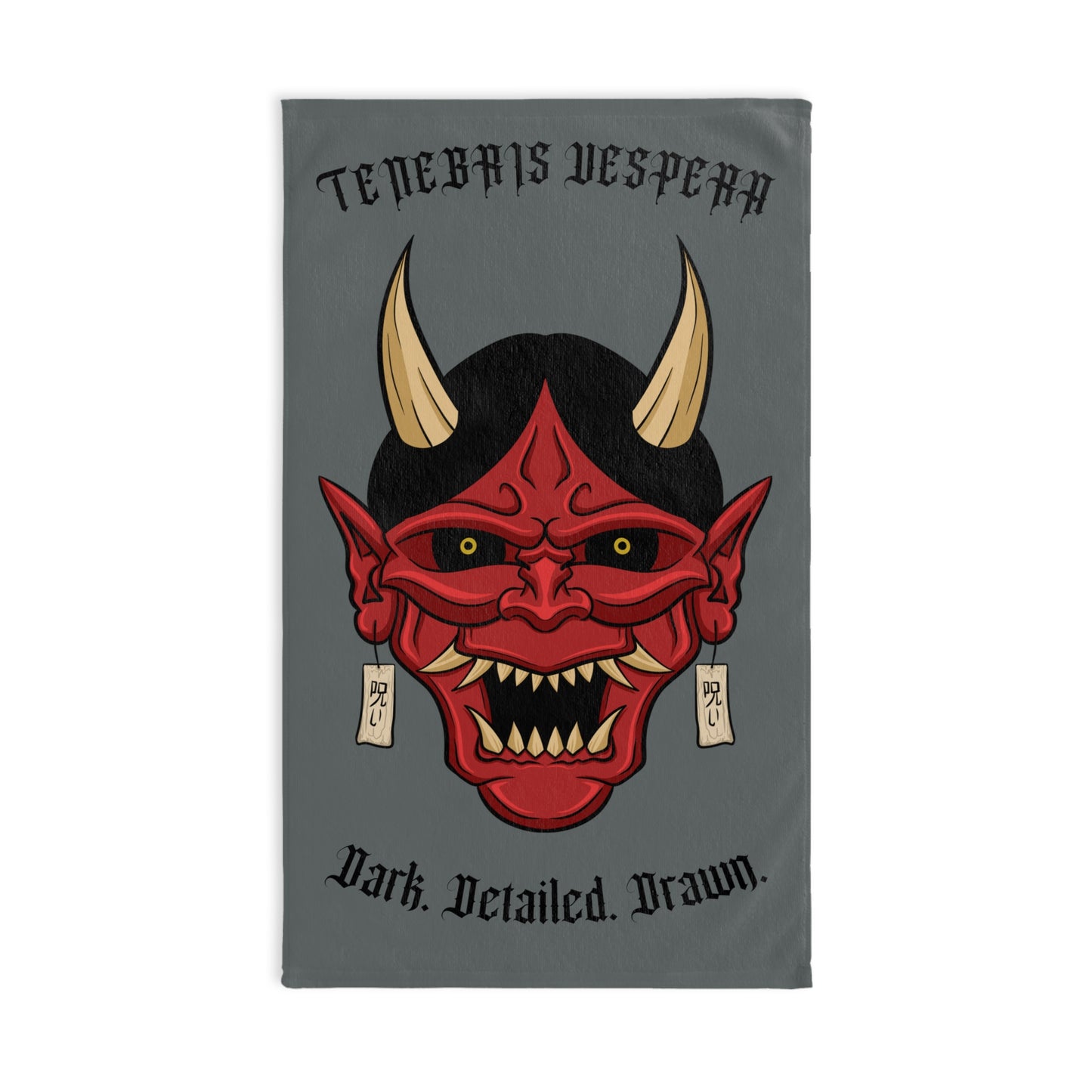 Red Oni Hand Towel