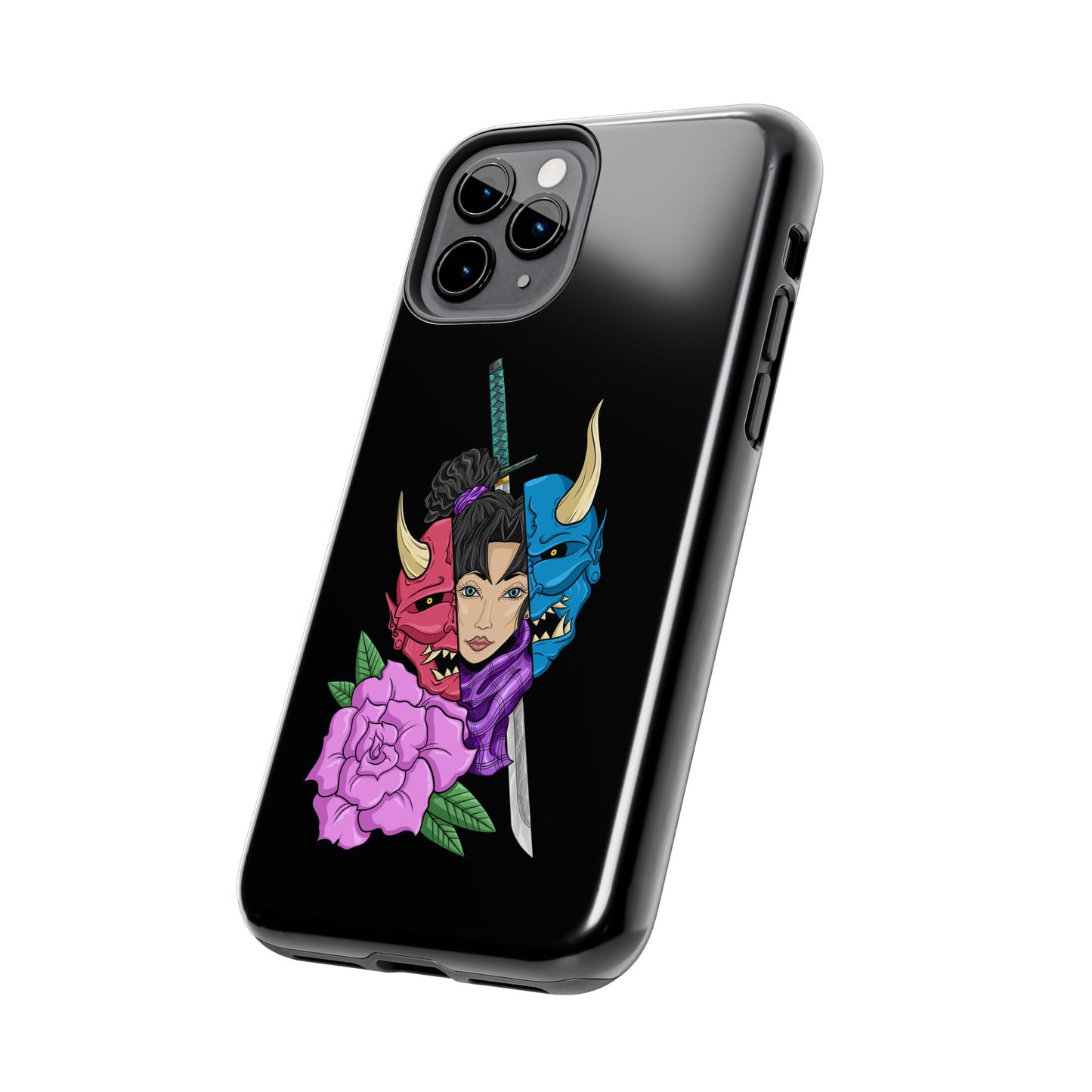 Girl Behind The Mask Tough Phone Case