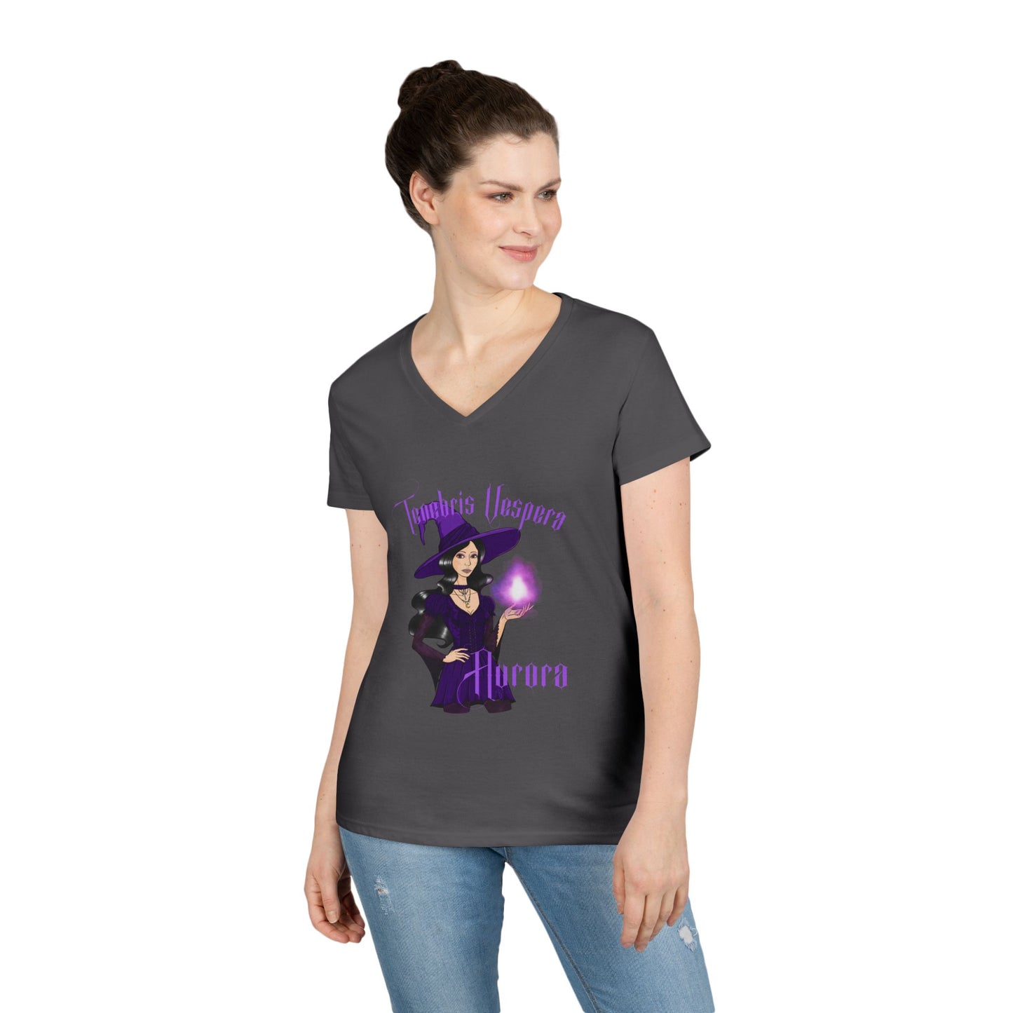 With Aurora Women’s V-Neck Shirt