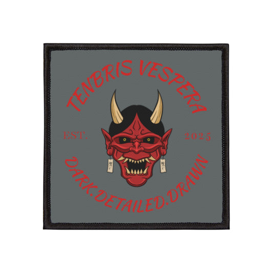 Red Oni Iron On Patch