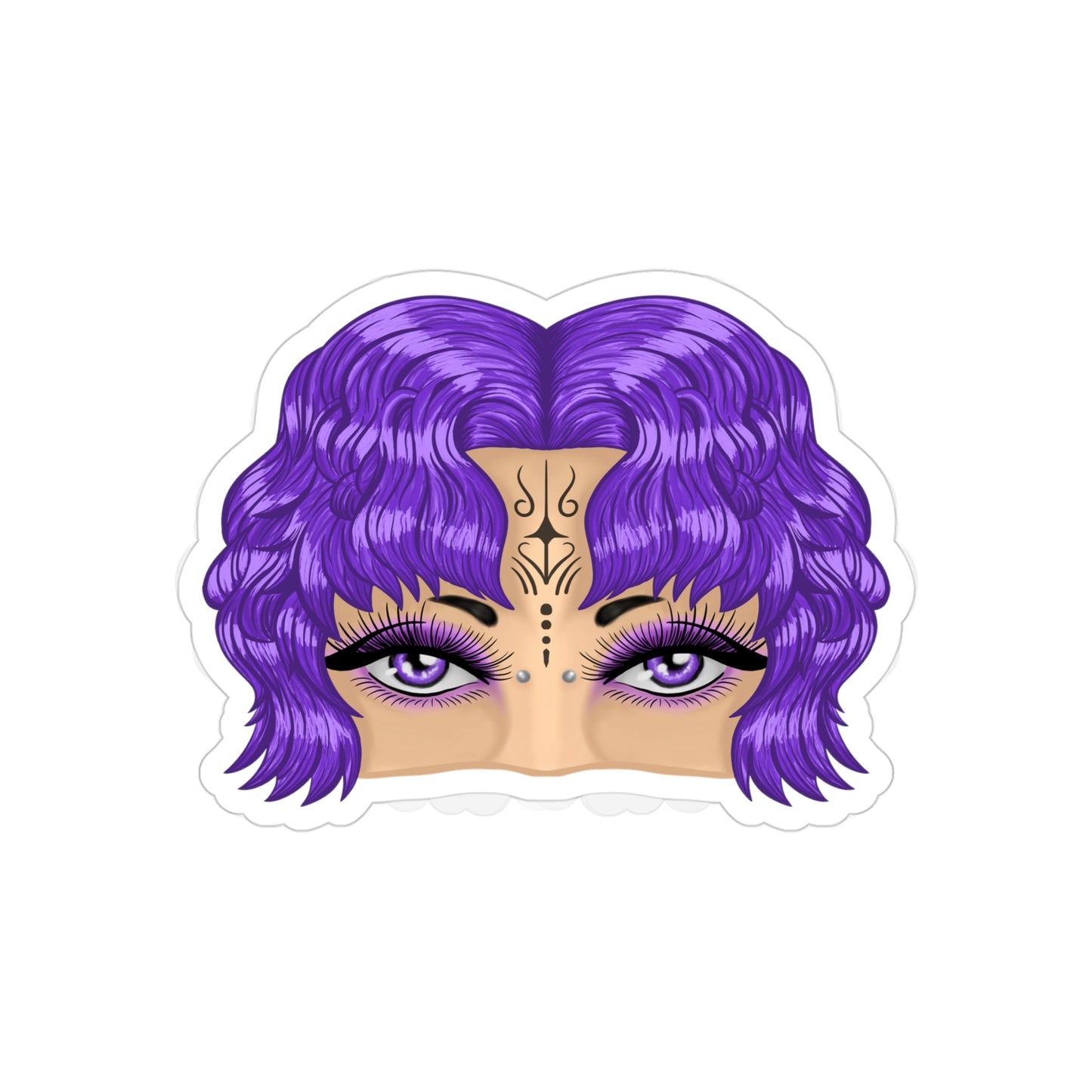 Mesmerizing Eyes Peeking Sticker