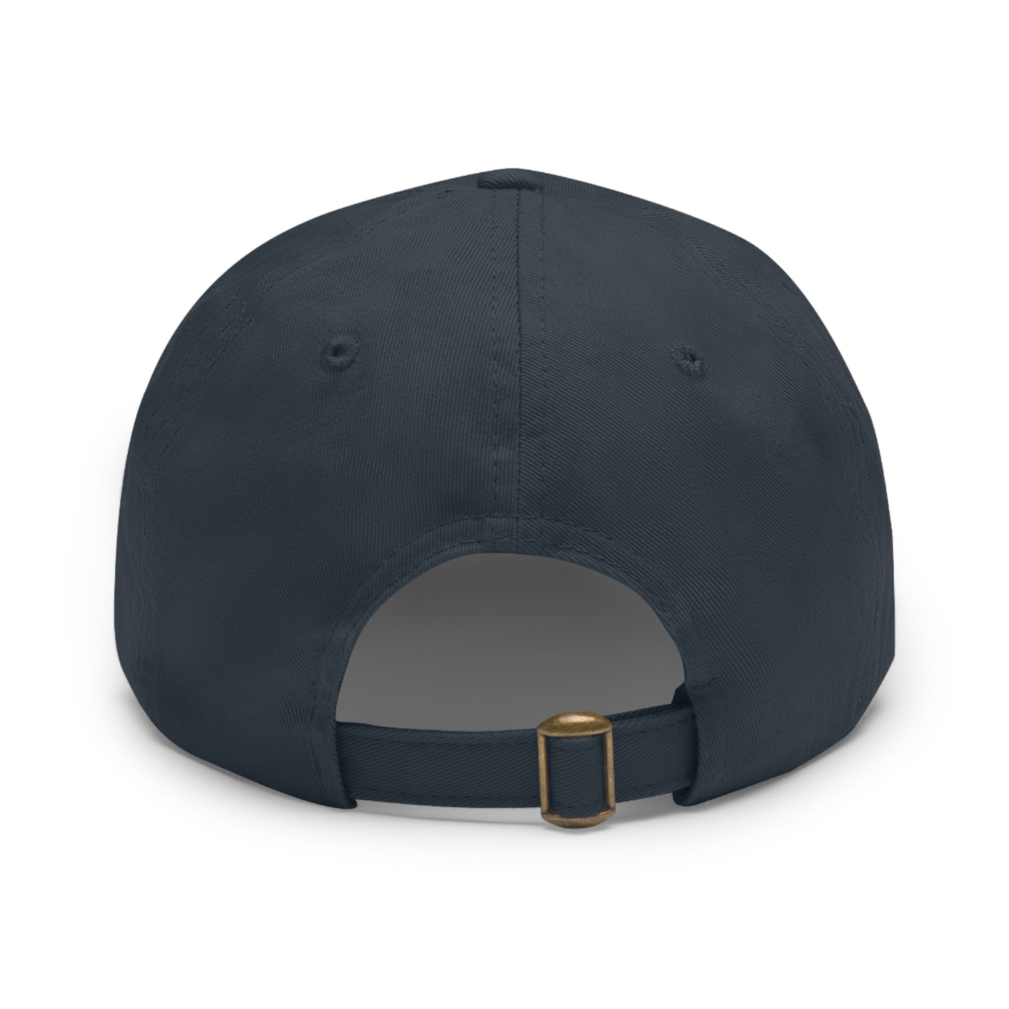 Red Oni Leather Patch Dad Hat