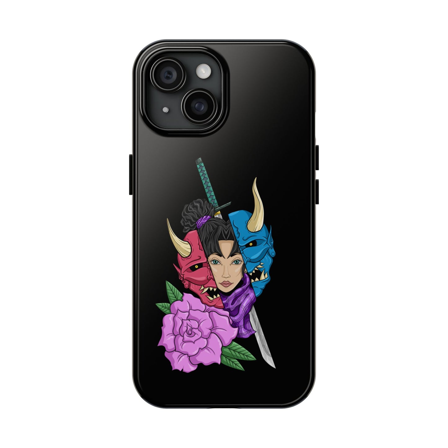 Girl Behind The Mask Tough Phone Case iPhone 15